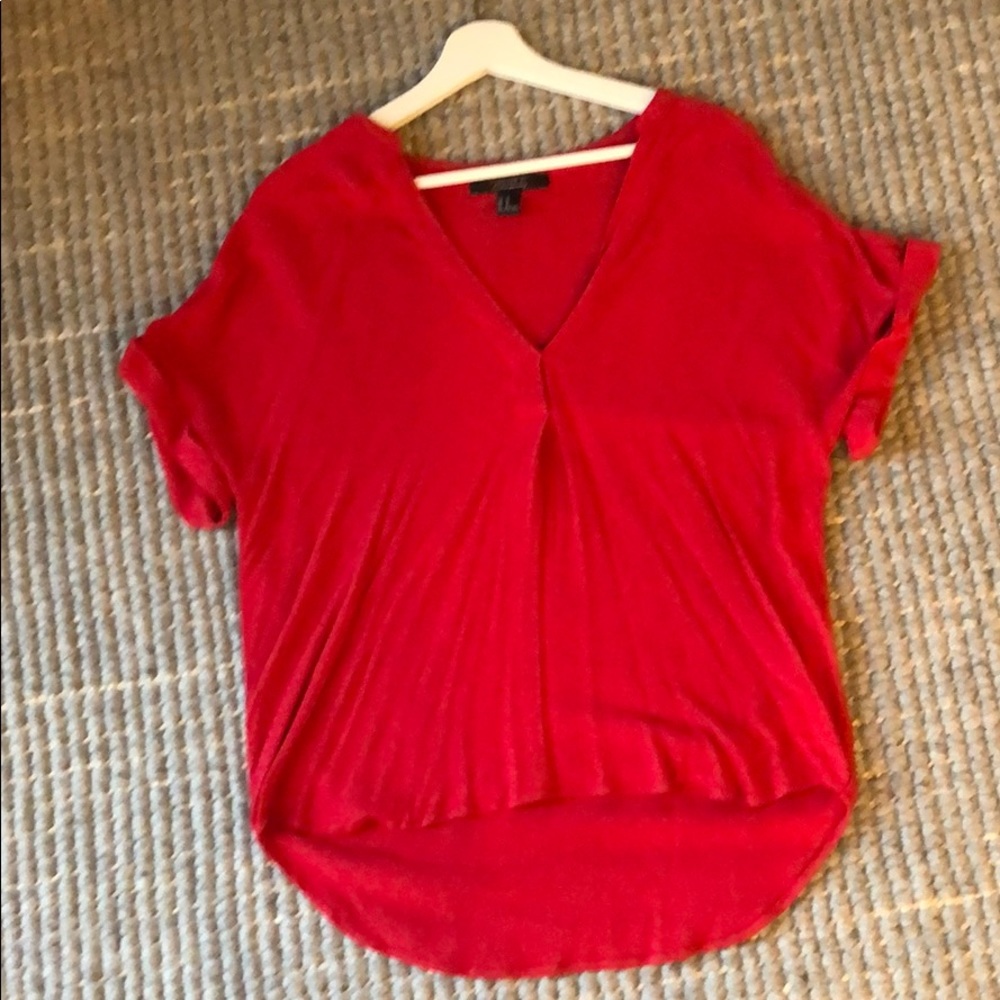 Never worn red shortsleeve top